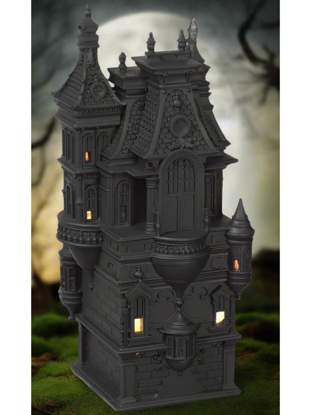 Halloween Haunted House Decor, Victorian Gothic Style, 12 Inches High, LED